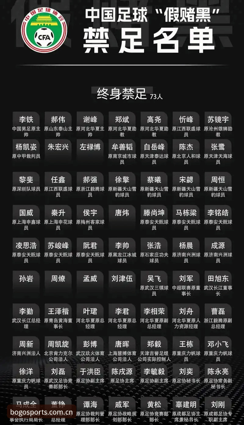 足协第三批禁足名单详解——职业足球治理的新阶段